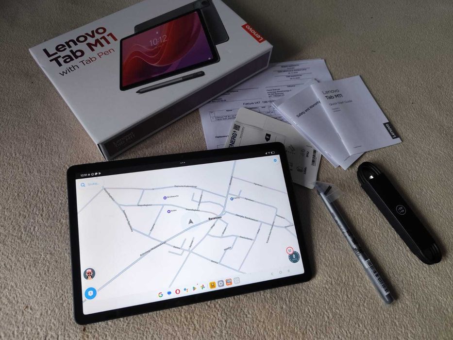 NOWY Lenovo Tab M11 TB330FU 8/128 iGO Sygic Yanosik - NAVI BIAŁCZAK