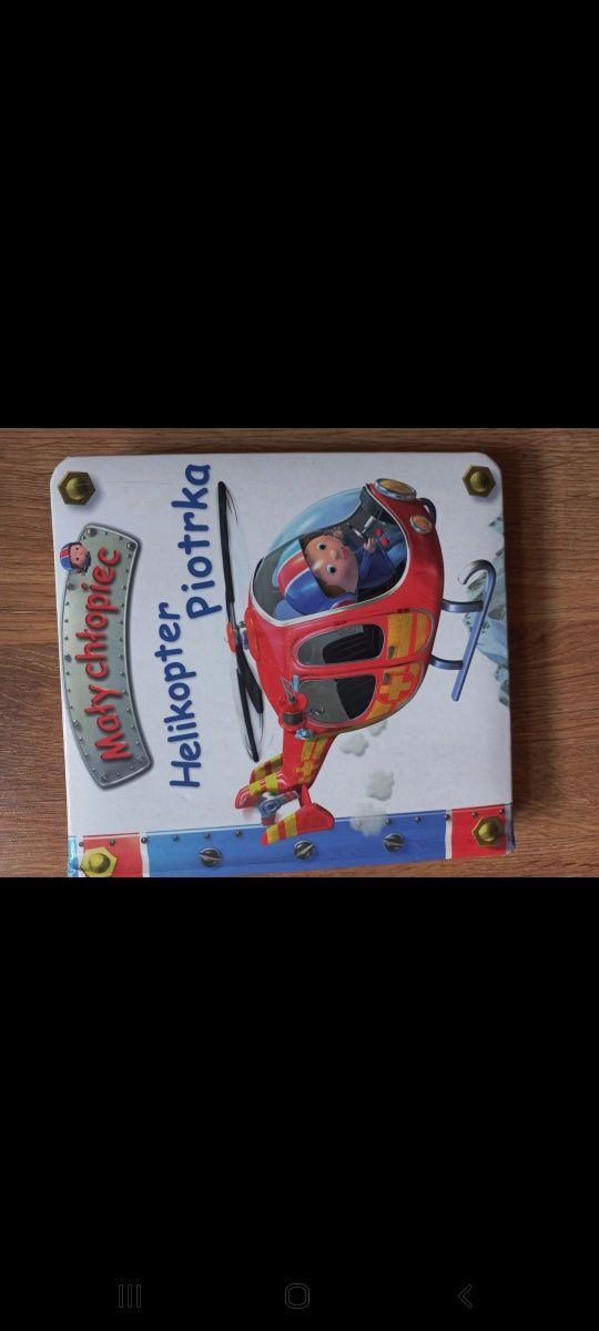 Książeczka mały chłopiec helikopter Piotrka