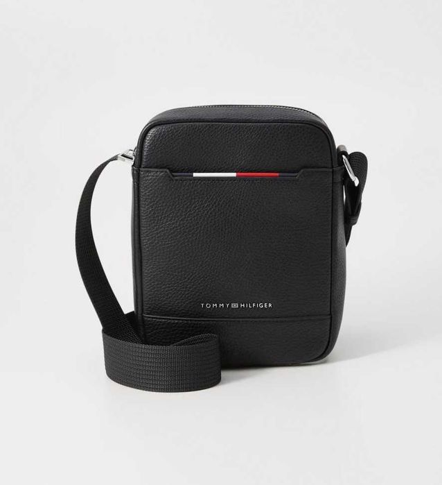 100% ОРИГІНАЛ Tommy Hilfiger reporter logo vertical NEW сумка чорна