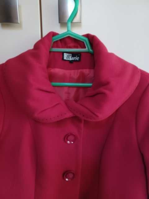 płaszcz damski marie rozmiar 40 kolor czerwony