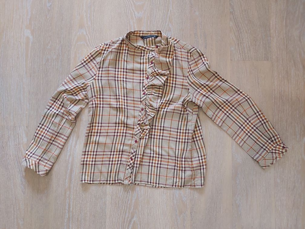 Комплект рубашка блуза ZARA и замшевая юбка ELF SACK