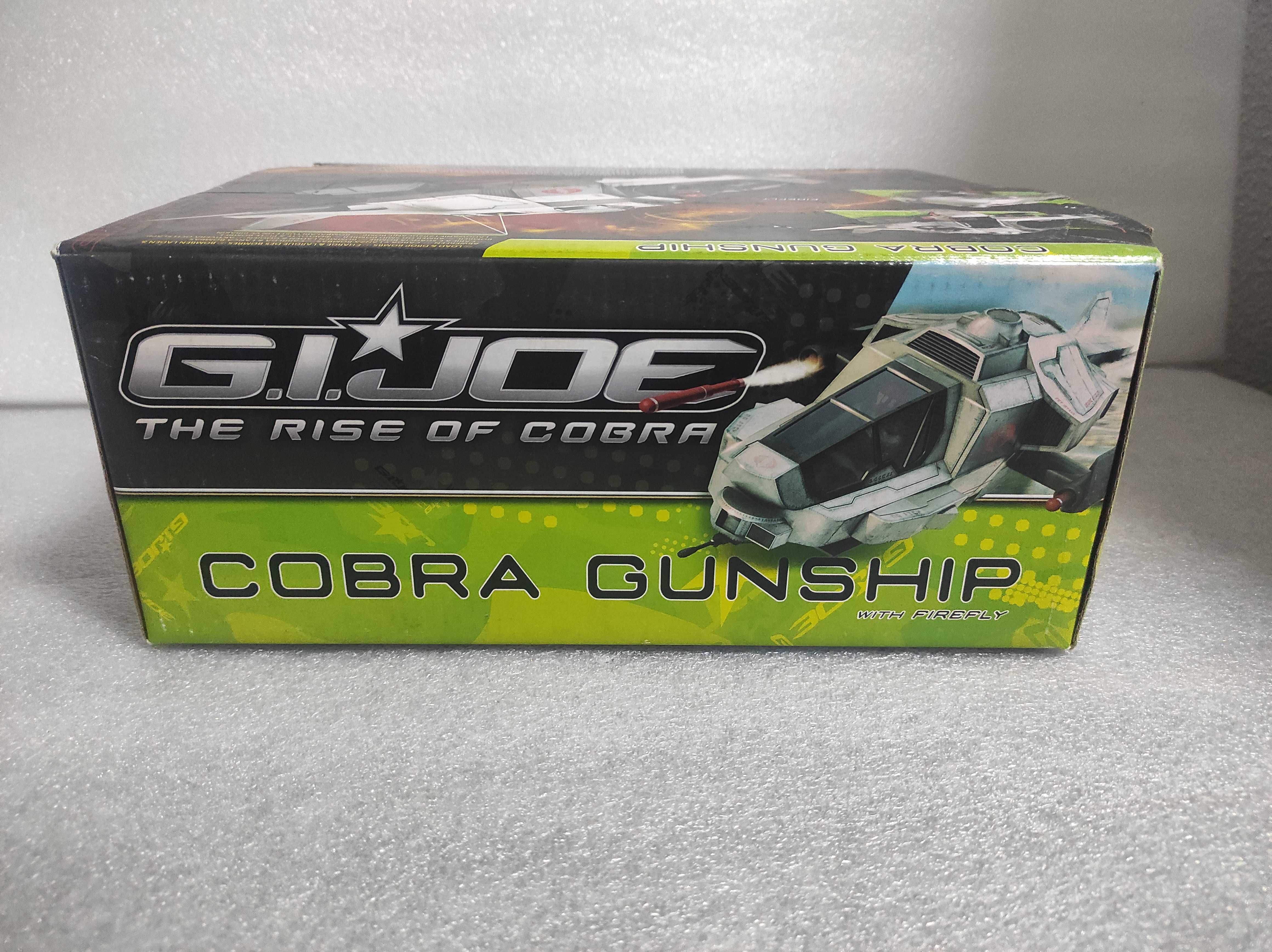 GI JOE Rise of Cobra Gunship Com Figura Firefly 2009 Hasbro Novo
