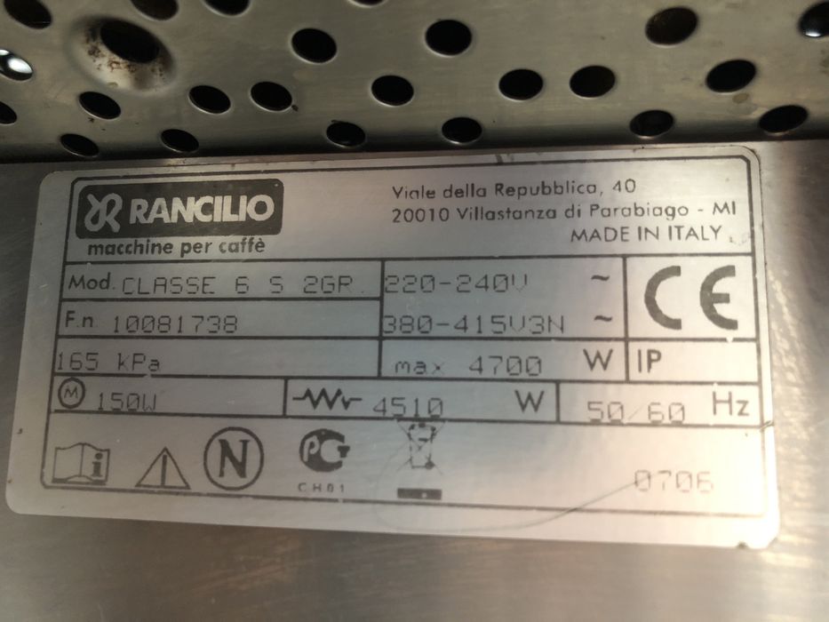 Кофемашина профессиональная Rancilio Classe 6