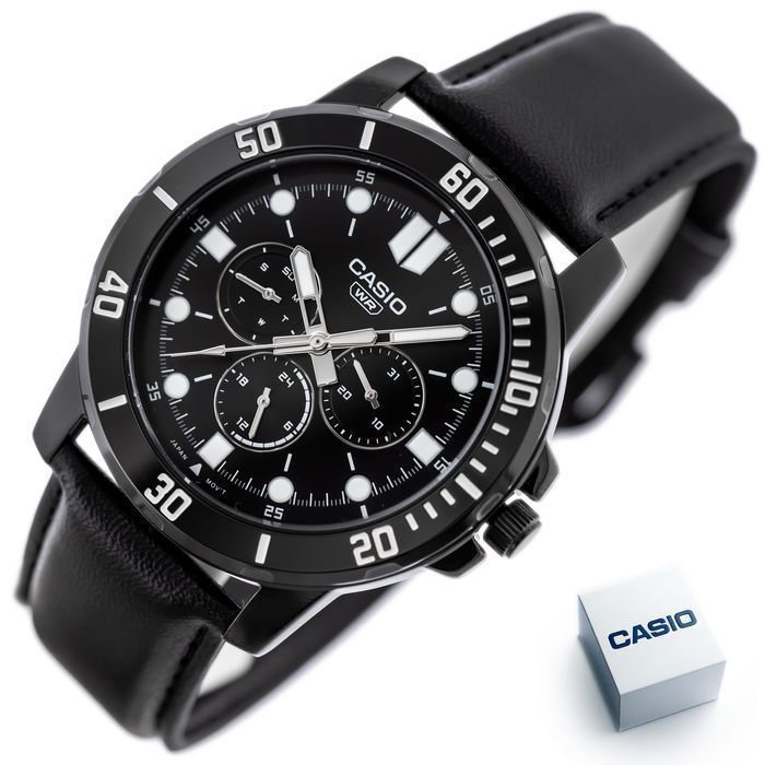 Zegarek Męski Casio Z Chronografem Mtp-Vd300Bl-1E + Box
