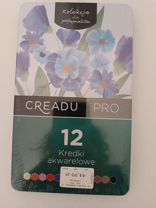 Kredki ołówkowe akwarelowe 12 szt. Creadu