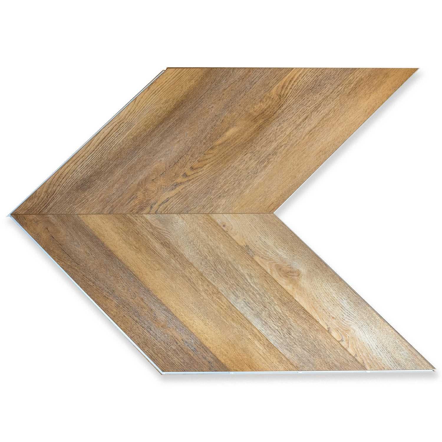 Podłogi z natury winyle 2w1 Jodełka francuska Chevron 6mm z montażem