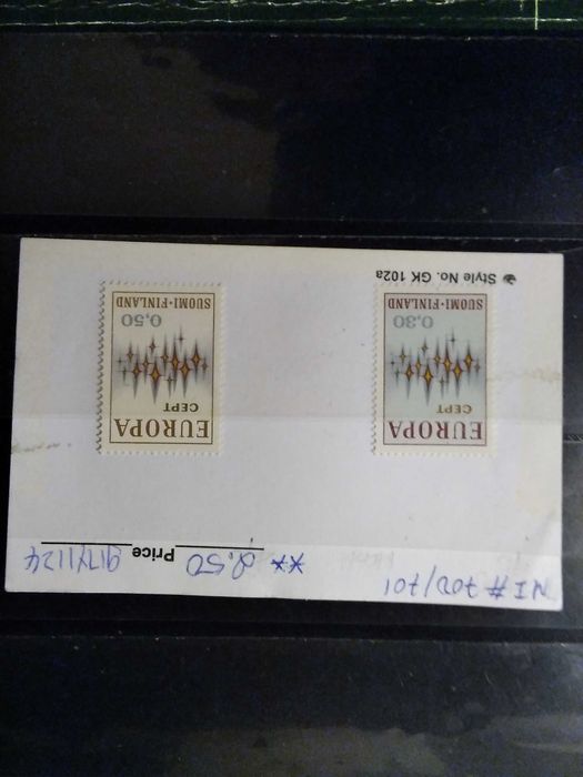 1972 Série Completa  Europa CEPT Filandia MNH **