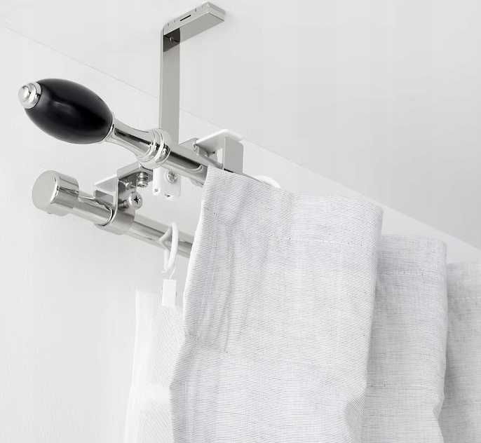 Zestaw podwójnych karniszy do zasłon IKEA RONNSUMAK 120-210cm nowy