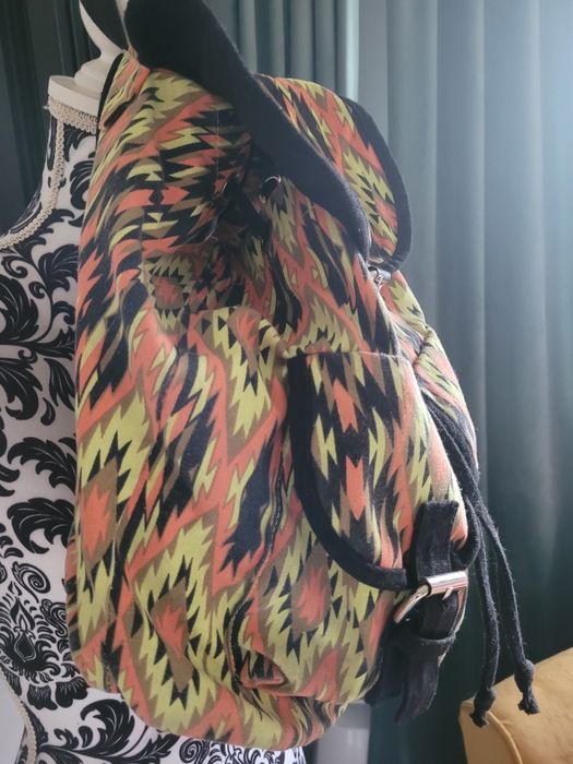 Plecak kolorowy z materiału Boho