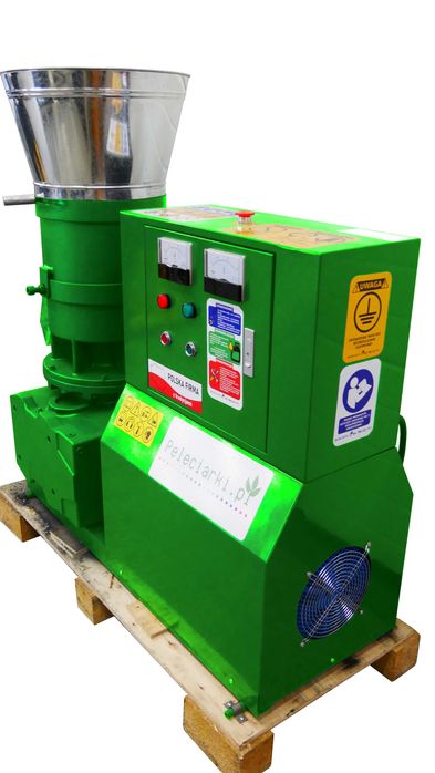 Linia Produkcyjna z Peleciarką 22kW Wolnoobrotową Do Produkcji Pelletu