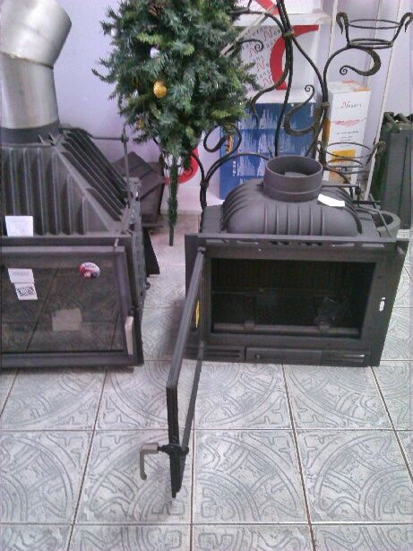 Каминная топка 16 квт полный фарш:двойнаякамера,самоочищение стекла