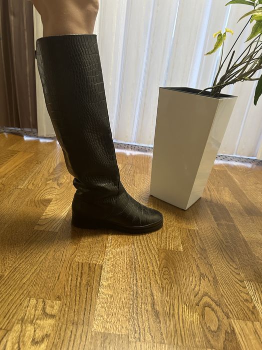 Чоботи  шкіряні жіночі євро зима.