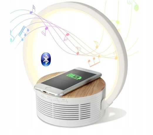 Lampka LED / ładowarka indukcyjna/ głośnik Bluetooth 3w1 
marki Decoru