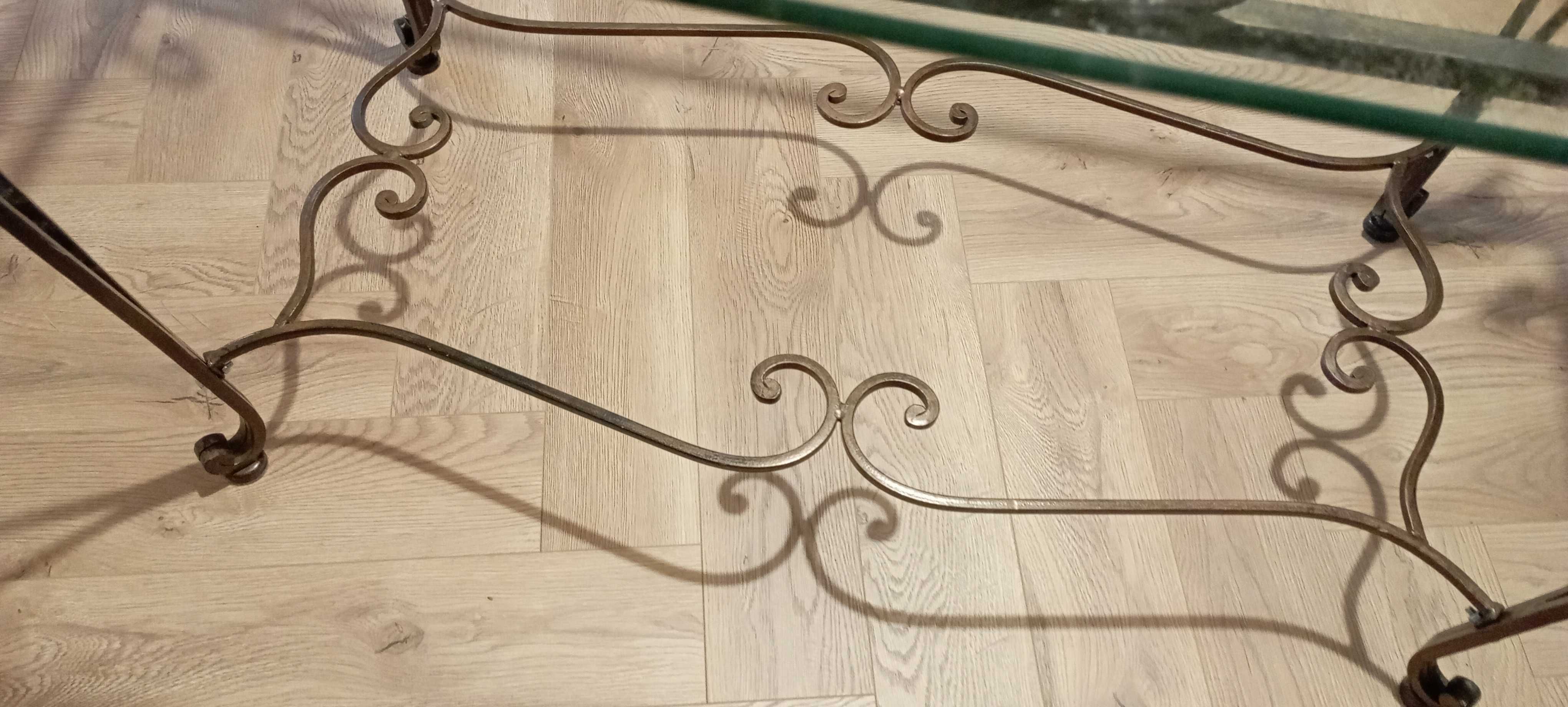 Stół ze szklanym blatem elegancki glamour jadalnia metalowy stół szkło