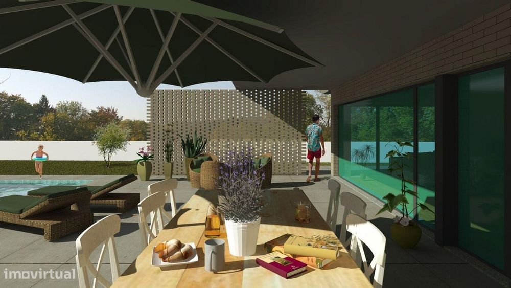 Terreno para construção com projeto de moradia térrea aprovado