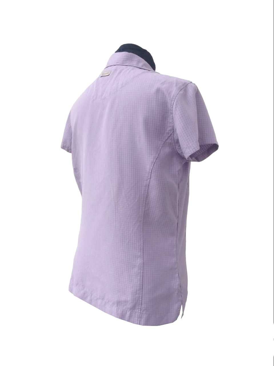 Fioletowa liliowa koszula damska w kratę 36 S Columbia Sportswear