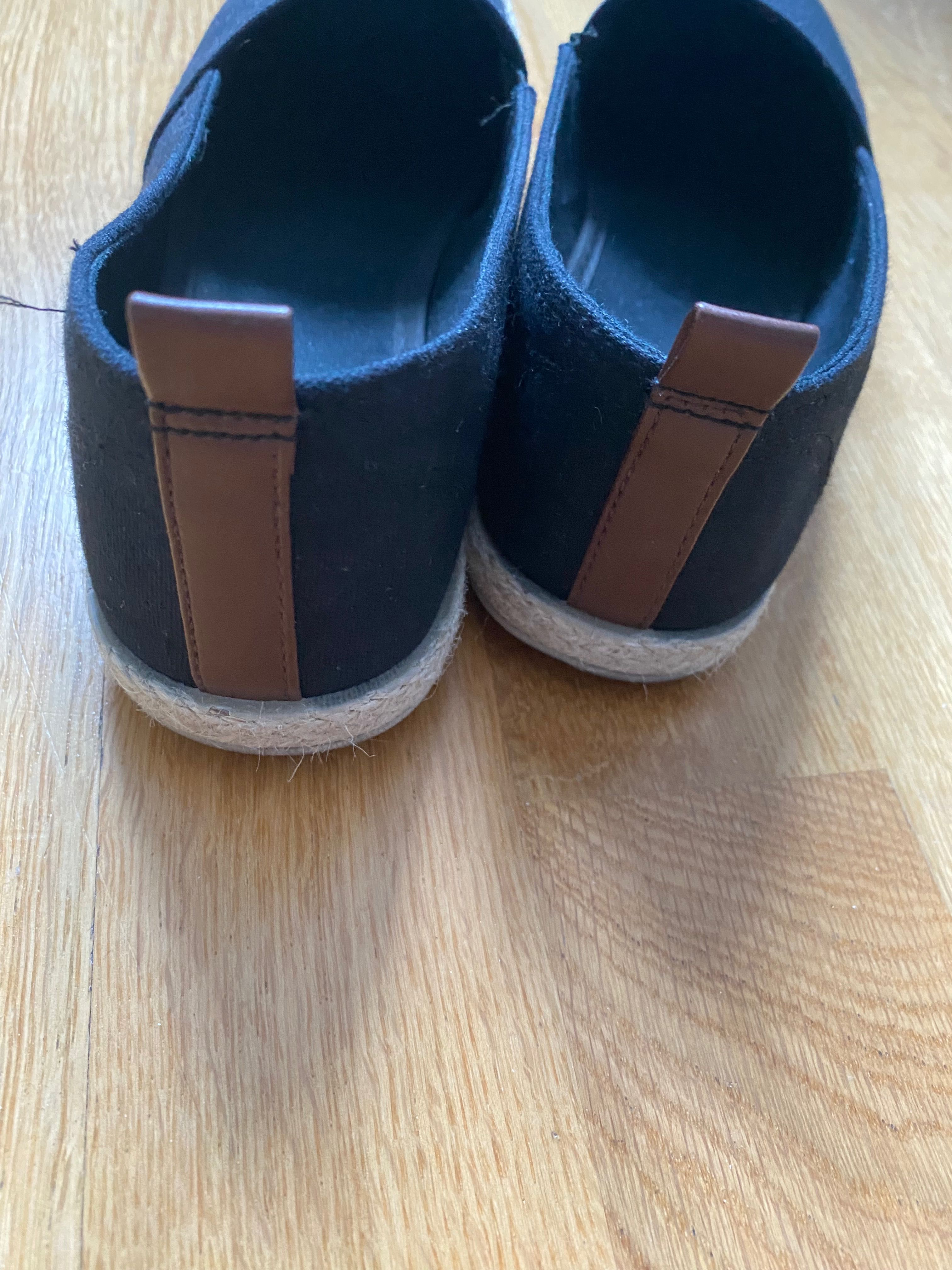 Buty damskie espadryle czarne idealne na wiosnę i lato