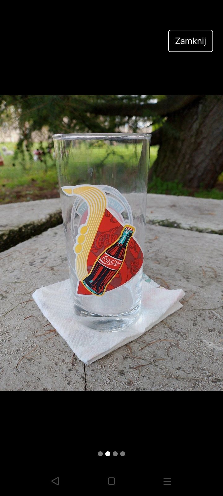 Szklanka kolekcjonerska coca cola