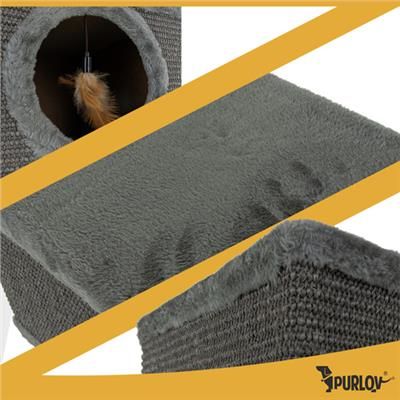 Legowisko dla kota domek drapak na nóżkach
