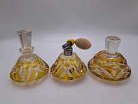 Karafka flakonik perfumy kryształ szkło Wilhelm Knittel art deco
