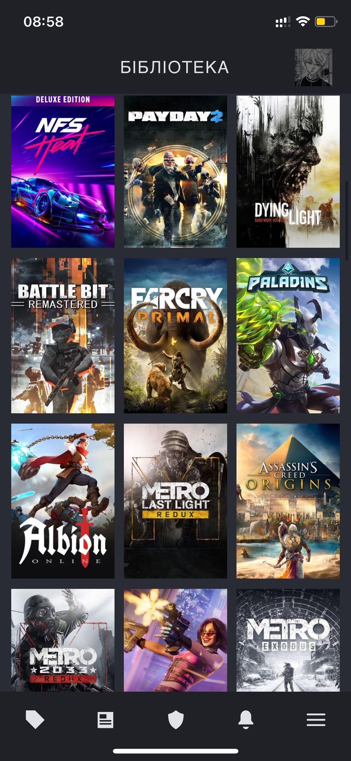 Аккаунт STEAM з великим вибором ігор