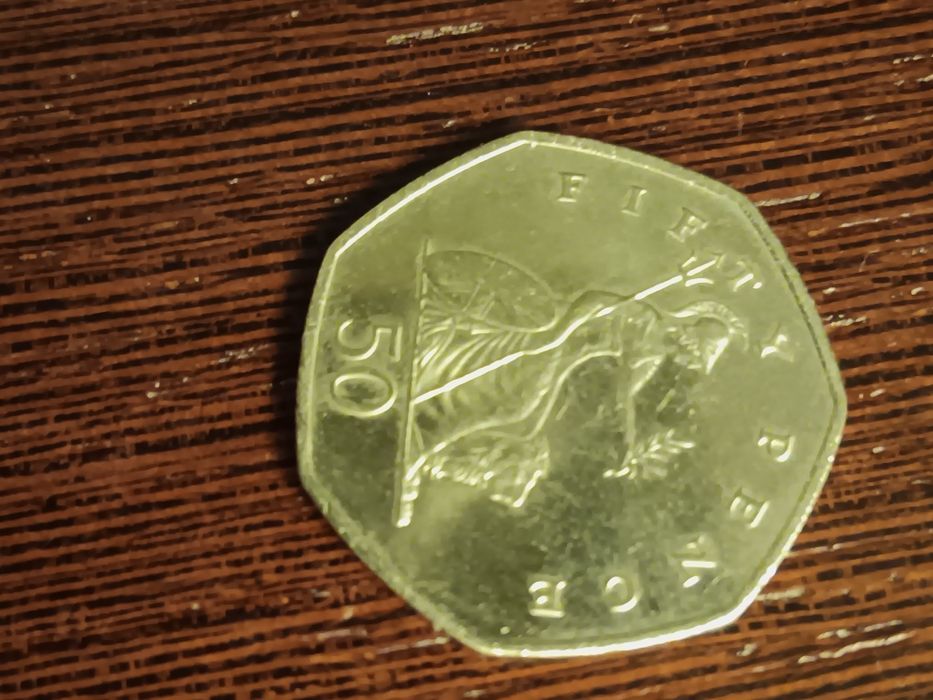 Moeda 50 pence 1997