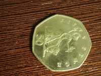 Moeda 50 pence 1997