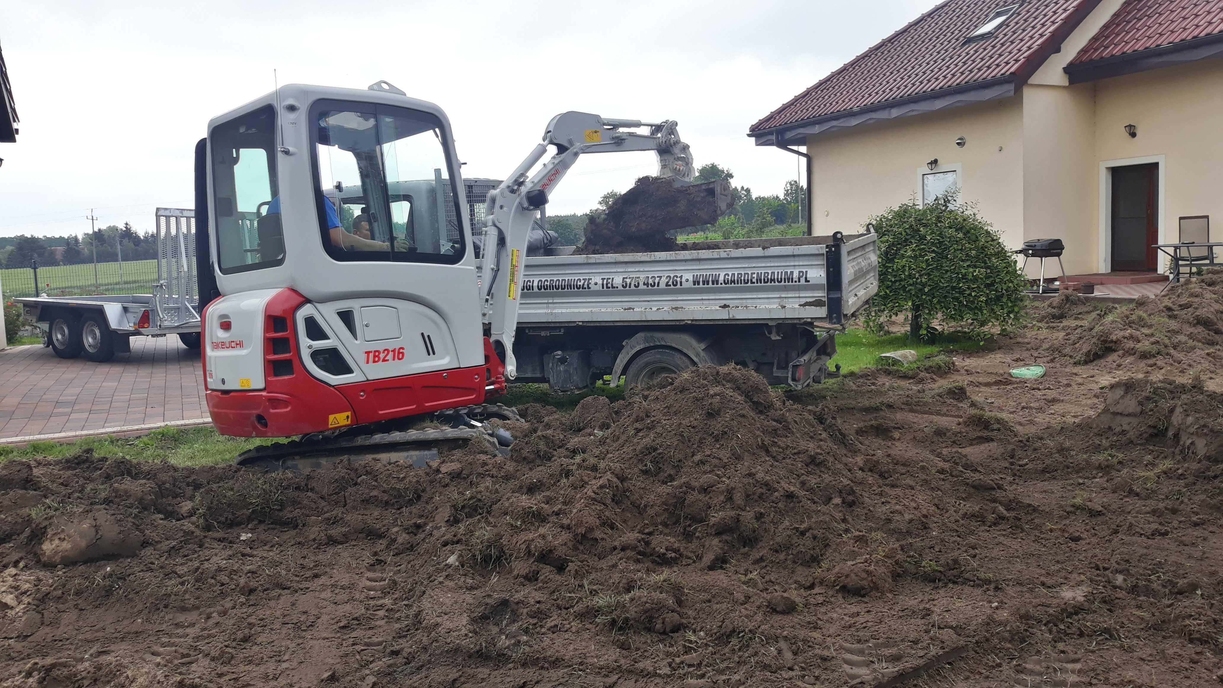 Minikoparki, Koparka łańcuchowa, zagęszczarki - WYPOŻYCZALNIA