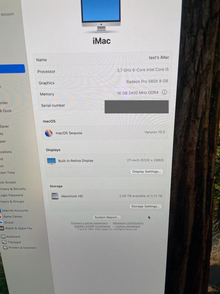 Компьютер/Моноблок Apple iMac 27 Retina 5K 2019 i5/16/2 TB/rx580 8gb