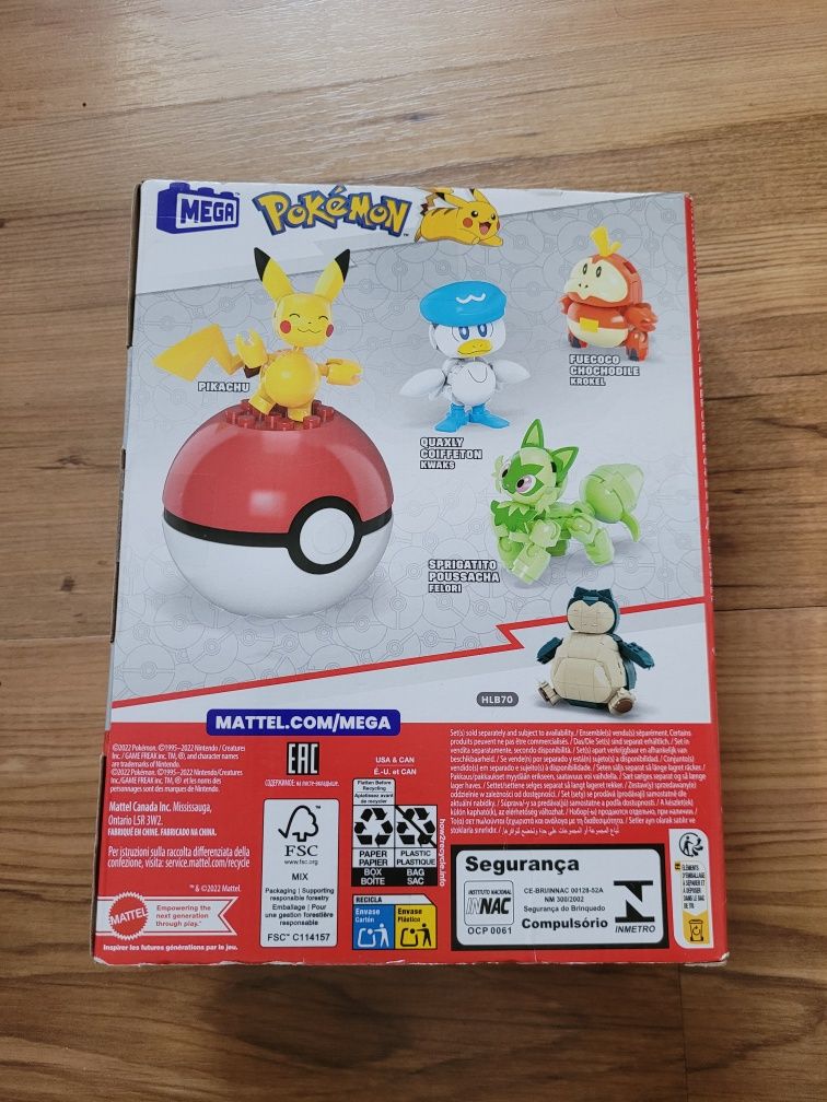 Klocki Mega Pokemon Paldea Region Team pokeball pikachu