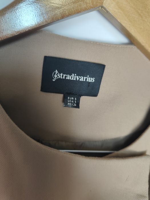 Plaszcz   Damski bez Kaptura Bezowy Stradivarius (S)