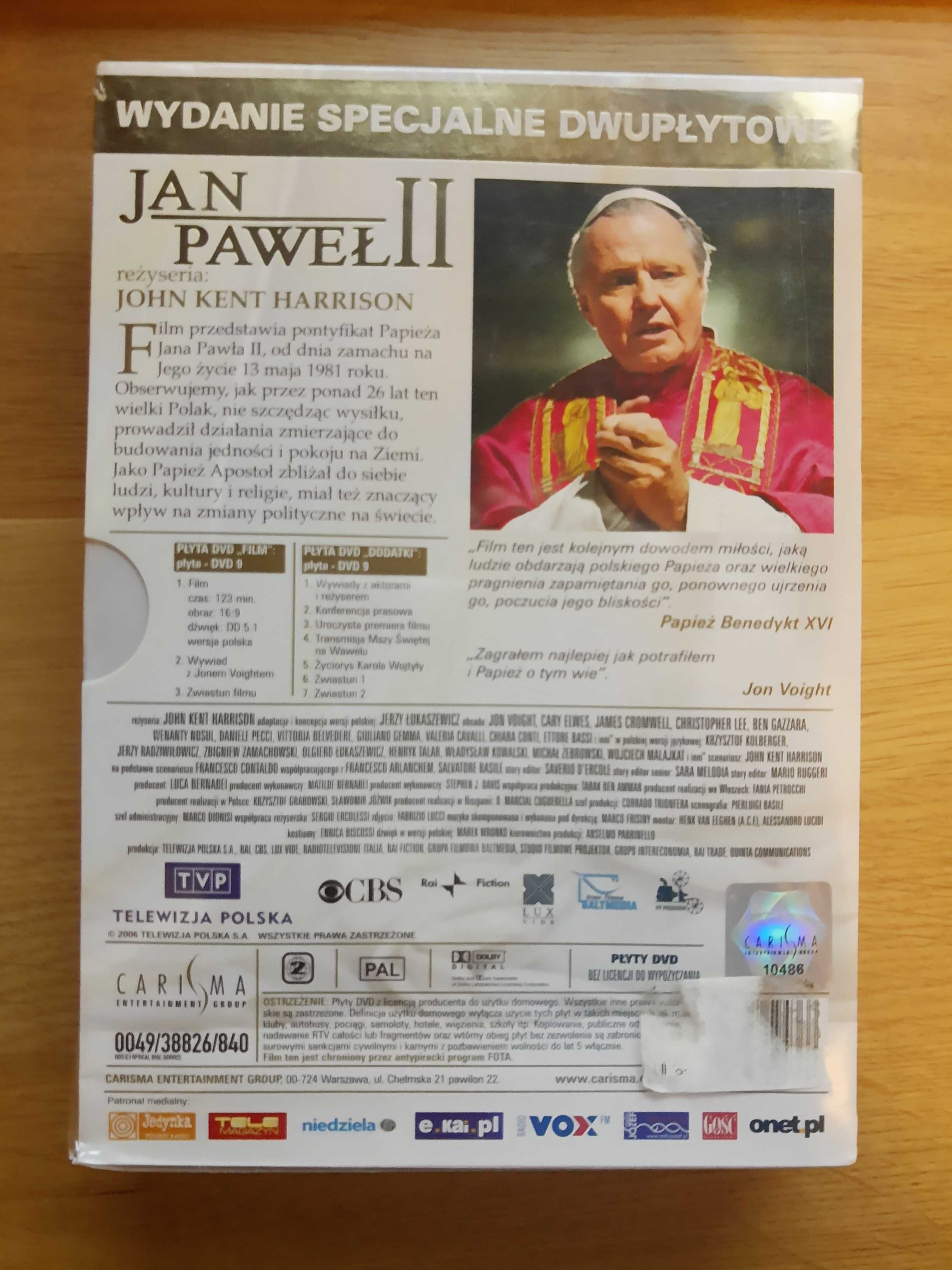 Jan Paweł II - John Voight - wydanie specjalne 2 x DVD - NOWY - FOLIA