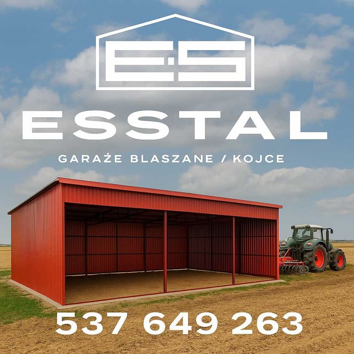 Carport - Zadaszenie | Garaż Blaszany| Wiata |Schowek|Wiatka – ESSTAL*