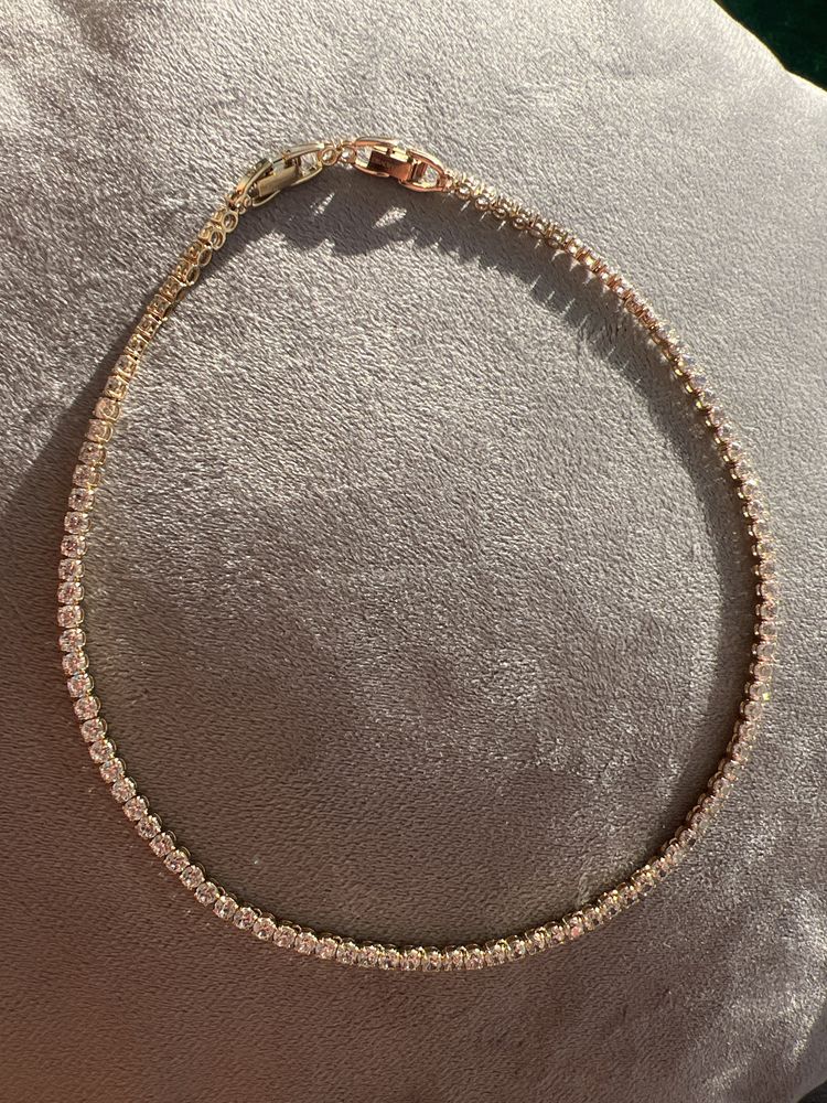 Swarovski Naszyjnik Łańcuszek Biżuteria Matrix Tennis dla Kobiety