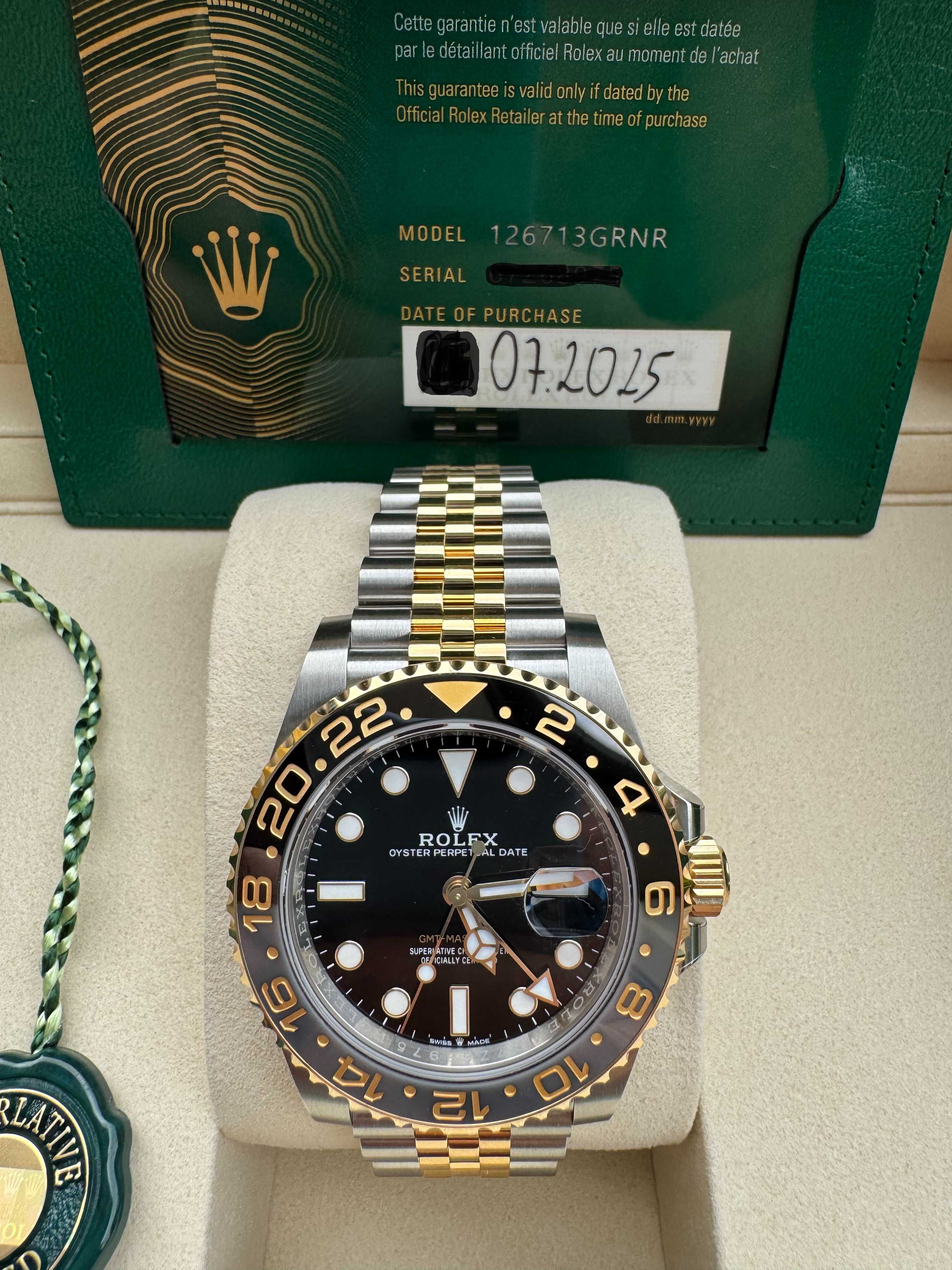 Rolex GMT Master II 126713 GRNR  Nowy 2025r.