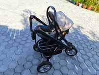 Conjunto Zippy - Carrinho Bebe + Alcofa + Ovo +Base Isofix