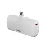 Powerbank SBS EcoPower 5000 mAh 10W z wbudowanym portem USB-C - biały