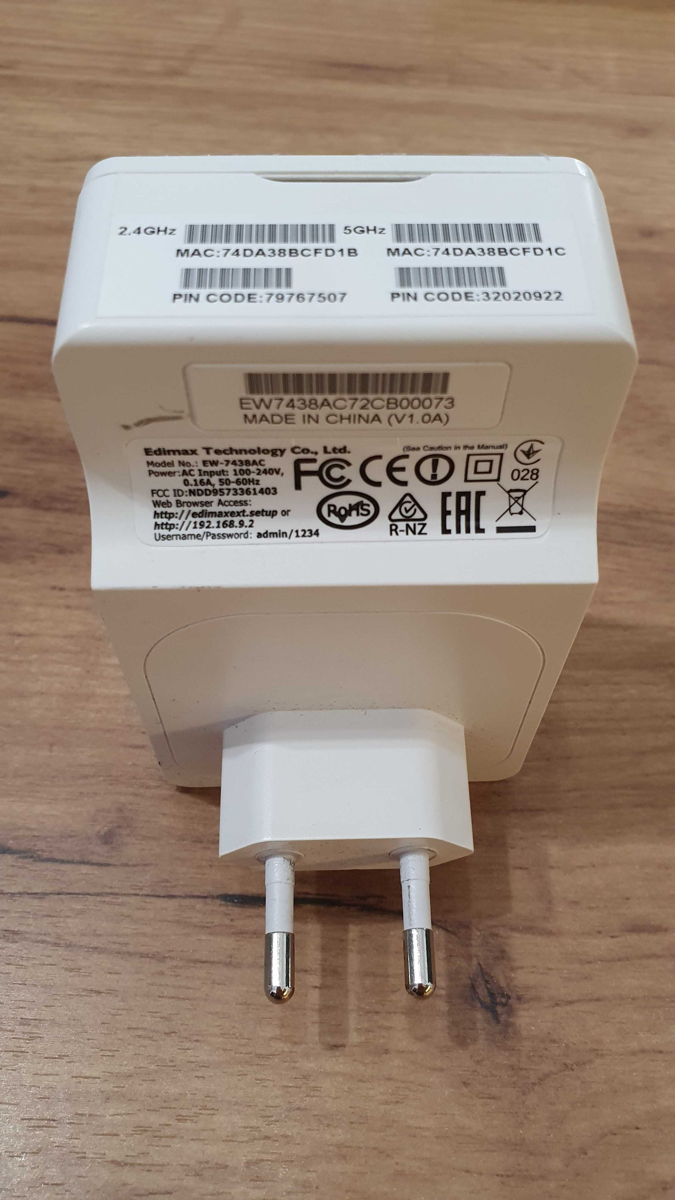 Wzmacniacz sygnału Wi-Fi Edimax EW-7438AC