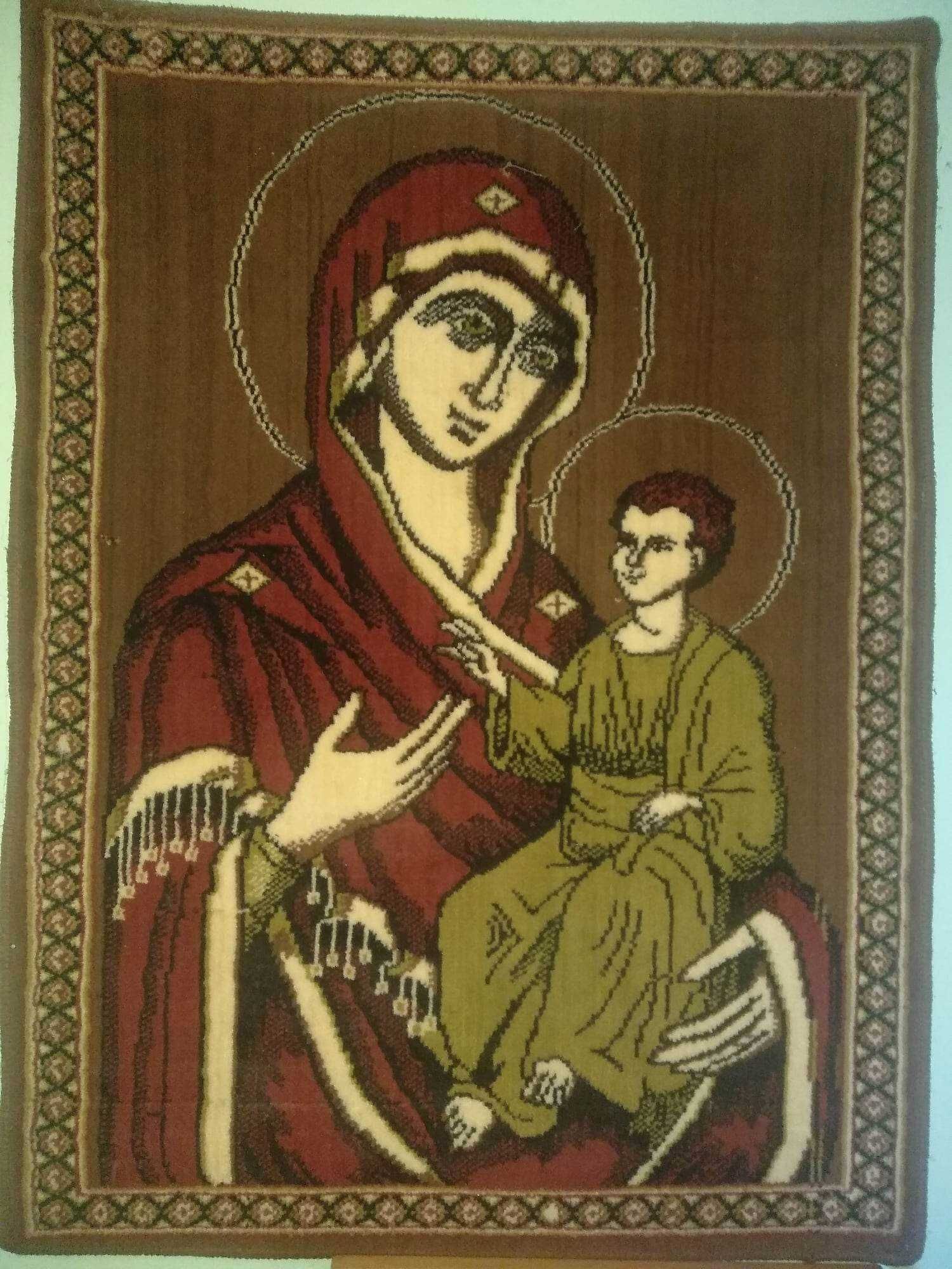Килим-образ з  зображенням Божої Матері, новий.