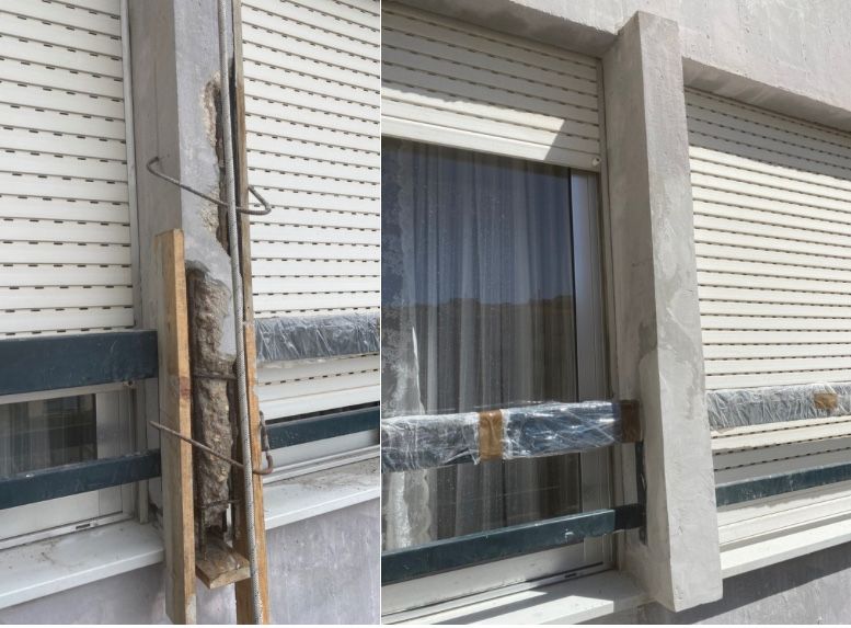 Lavagem e Pintura de fachadas em Rappel (acesso por cordas)