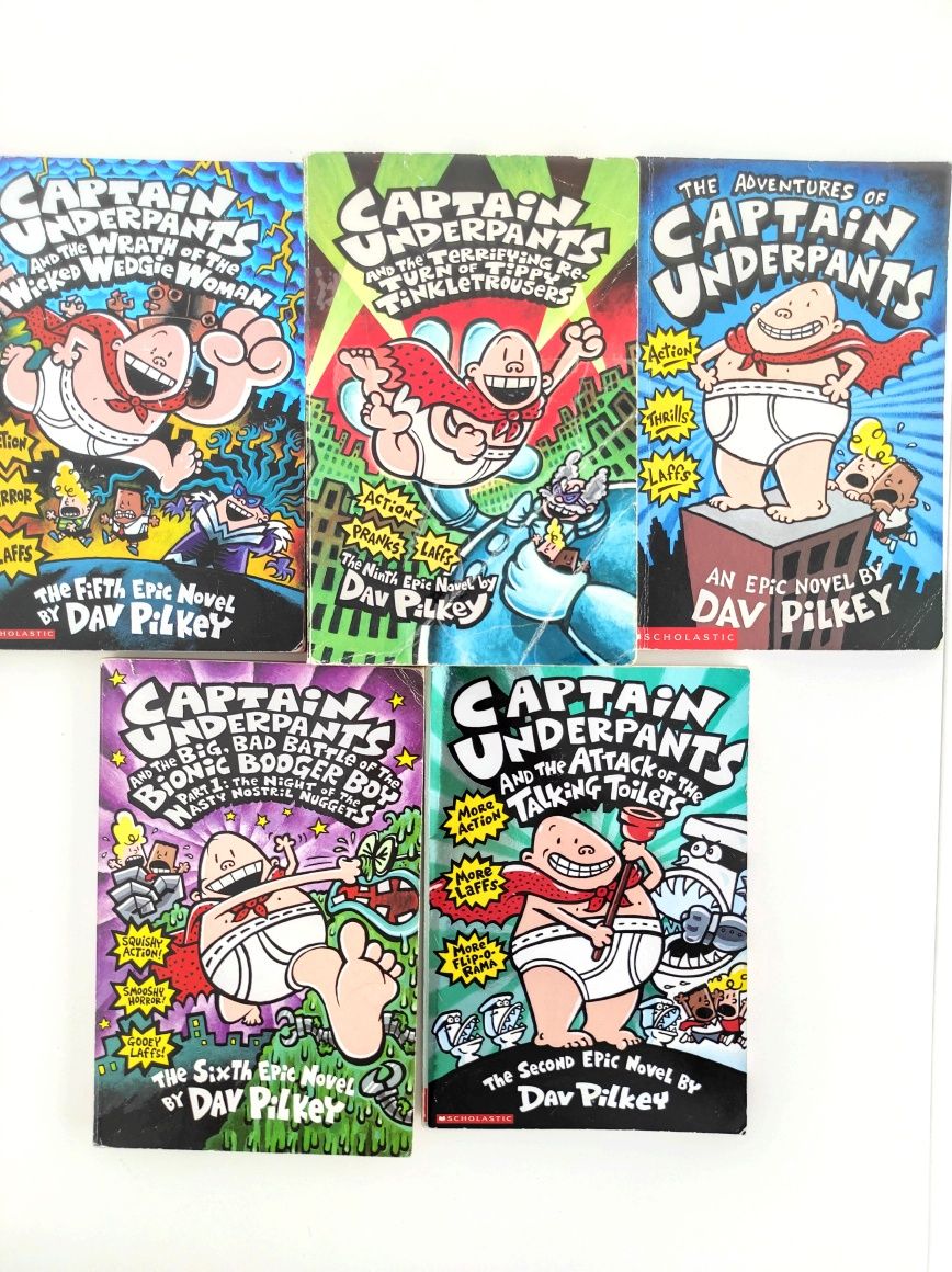 НЕ ЗНАЙДЕТЕ! 13 книжок Dav Pilkey Captain UNDERPANTS англійська дітям
