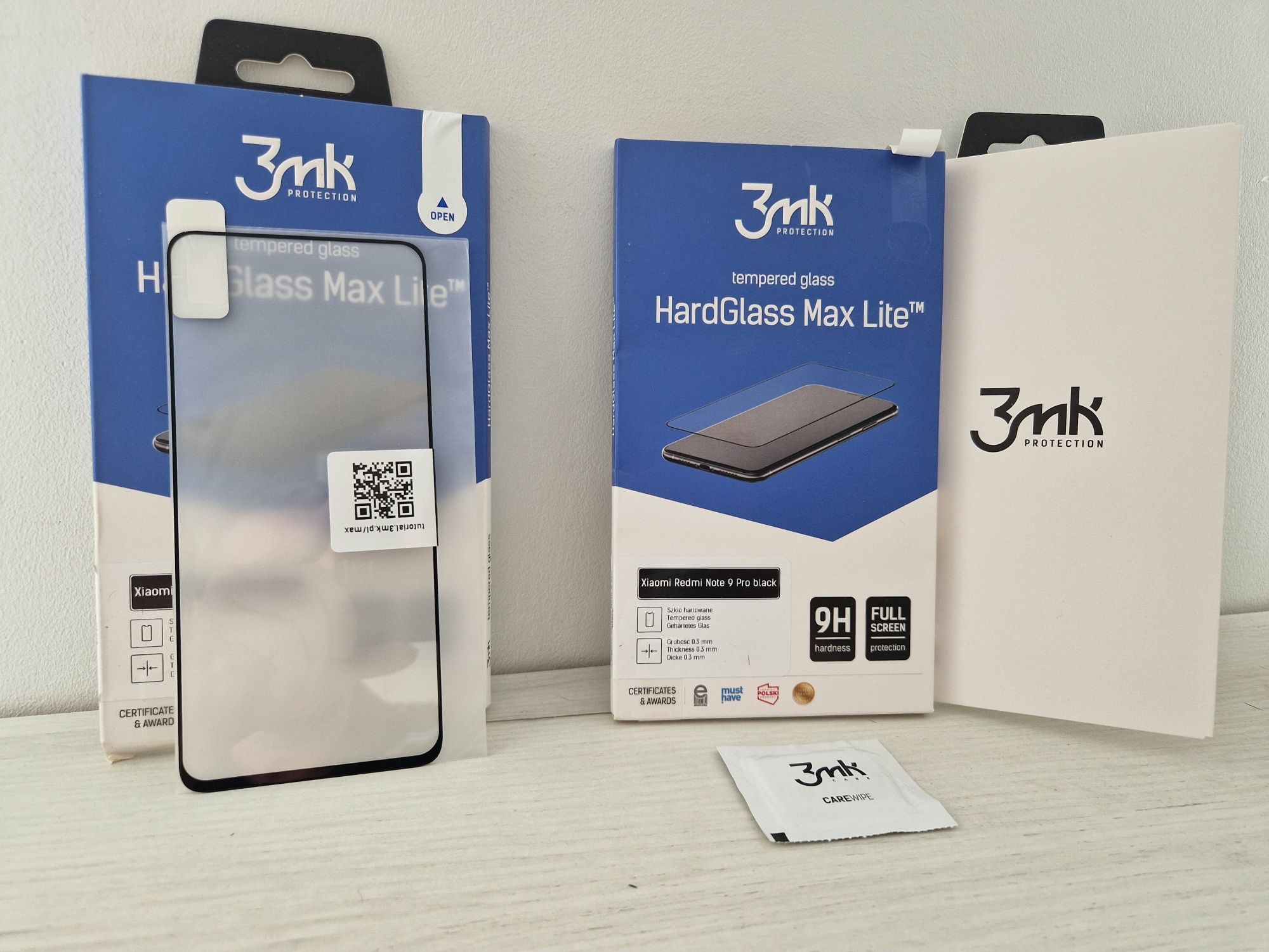 Hartowane szkło 3MK HardGlass Max Lite do Xiaomi Redmi Note 9 Pro