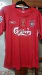 Camisola do  liverpool gerard tamanho m  da champions  do mitica final