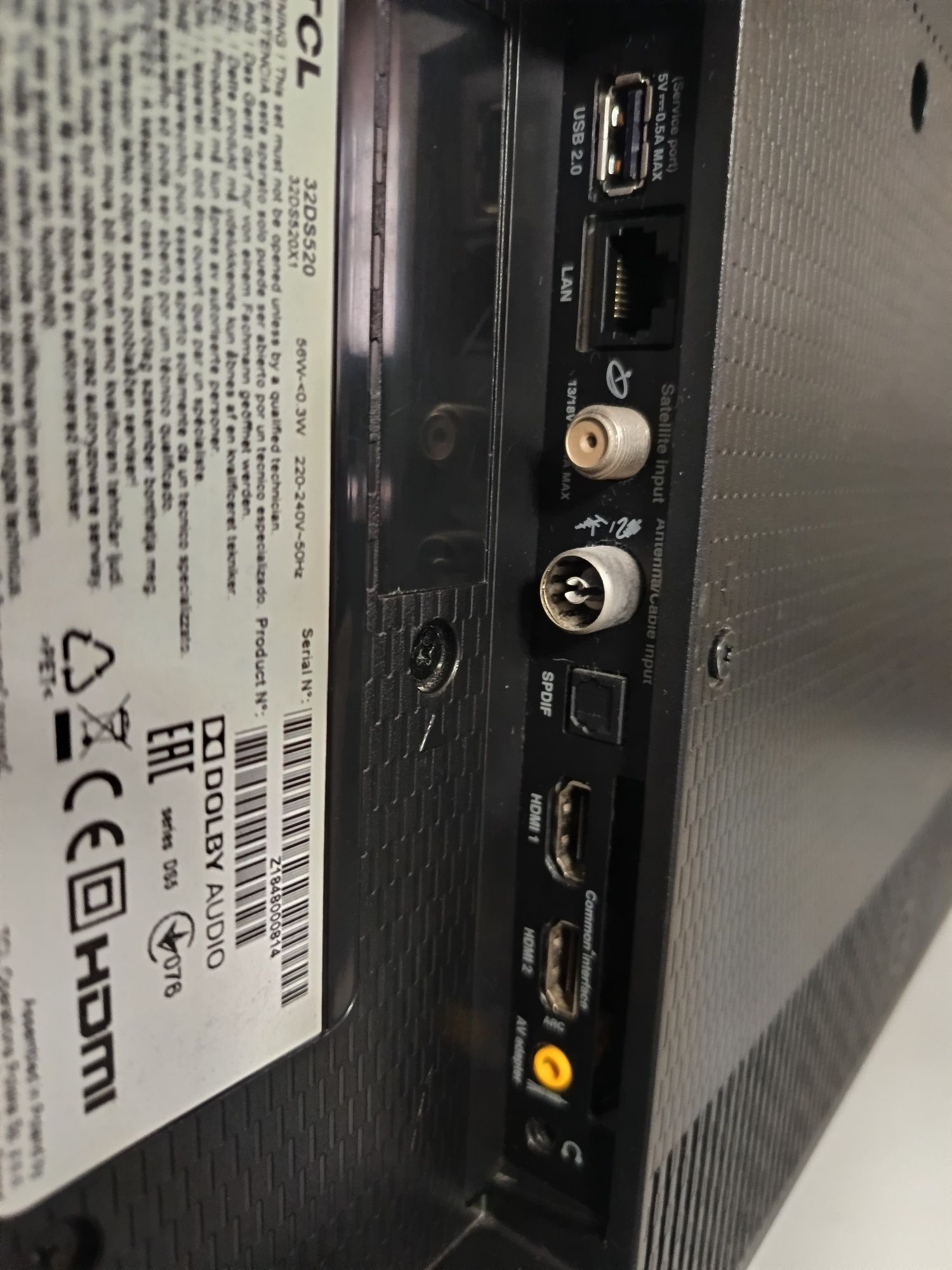 Televisão Smart tv TCL / 32" / 32DS520