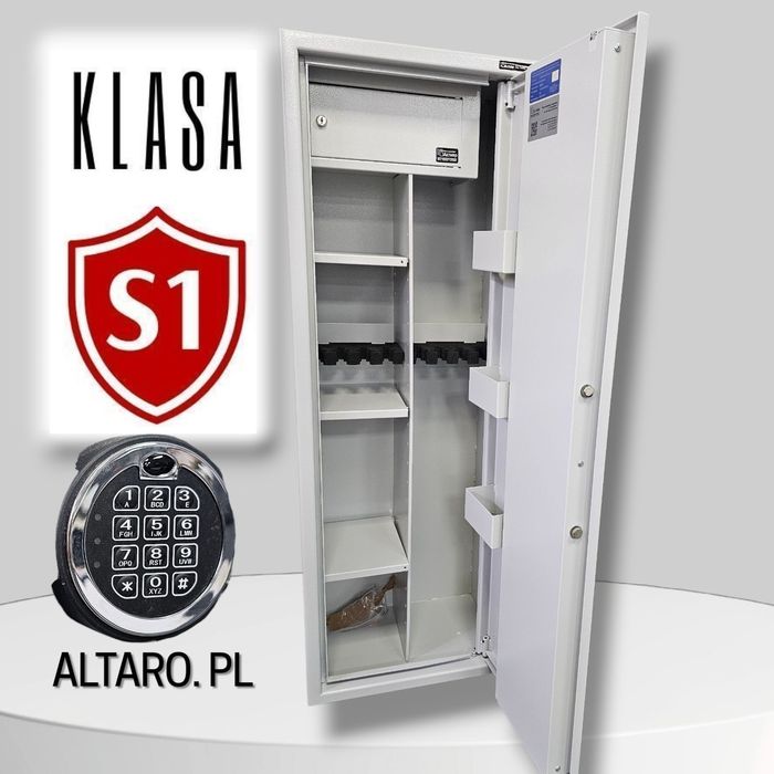 Szafa S1 na BROŃ długą i krótką • 8szt (4+4) • Sejf na amunicję ALTARO