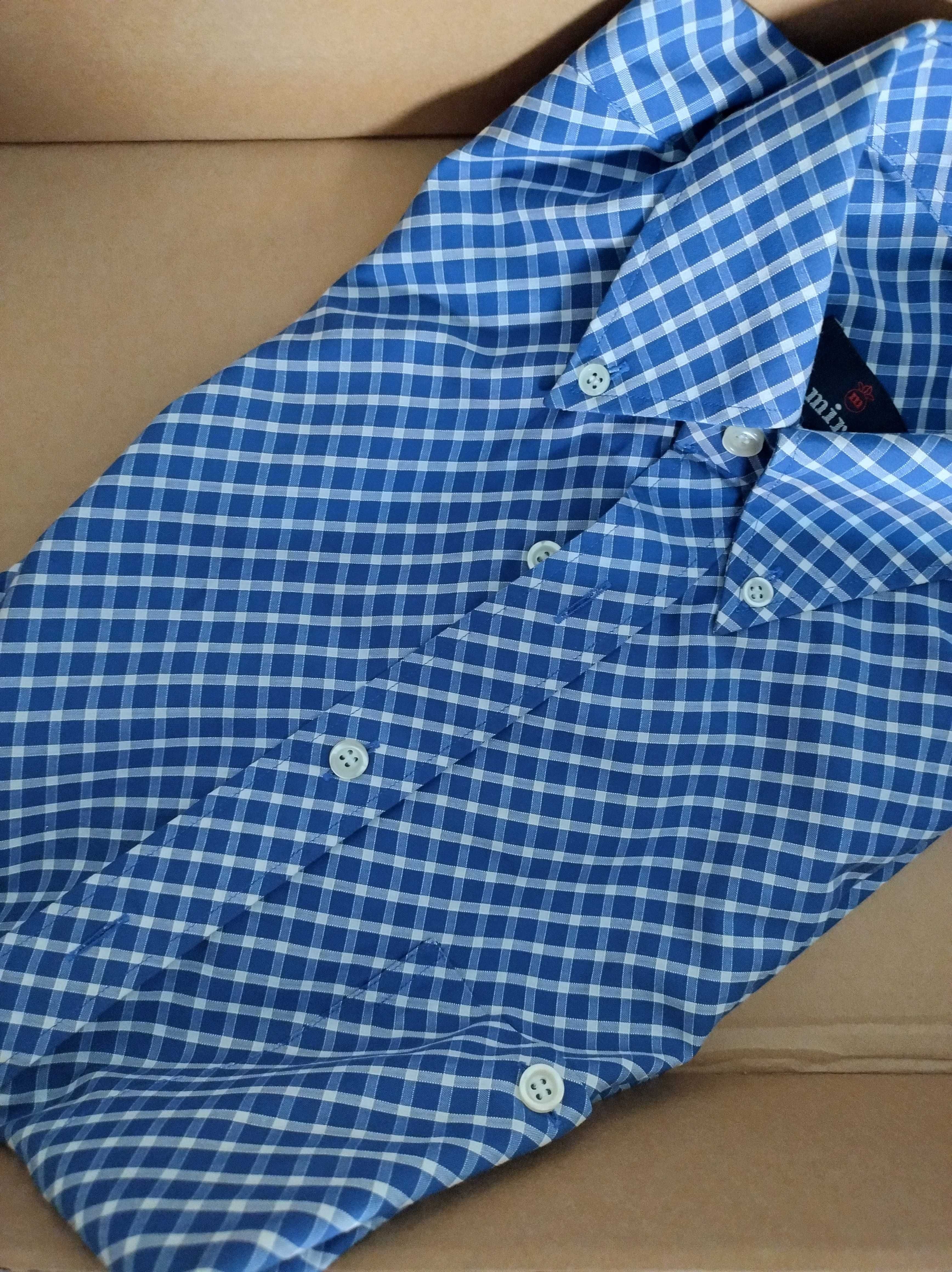 Camisa Mirto Xadrez Azul, tam. M (Original)