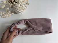 Opaska kosmetyczna welurowa handmade