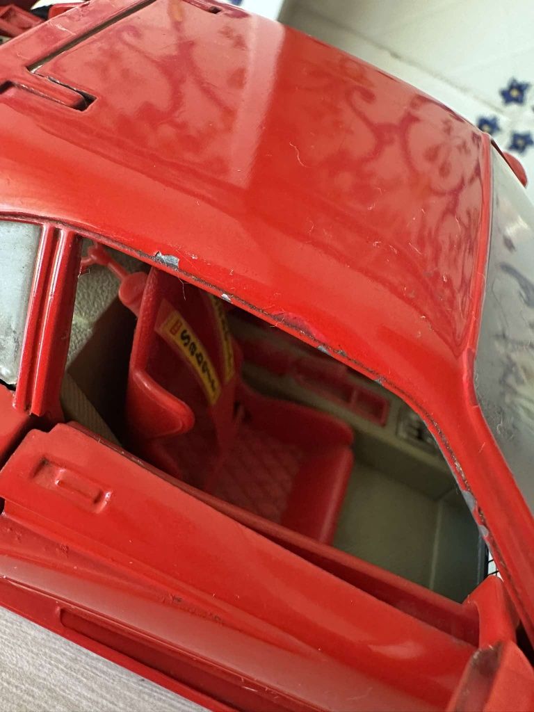 Carros metal burago coleção shell ferrari f40 1/18 f50 miniaturas