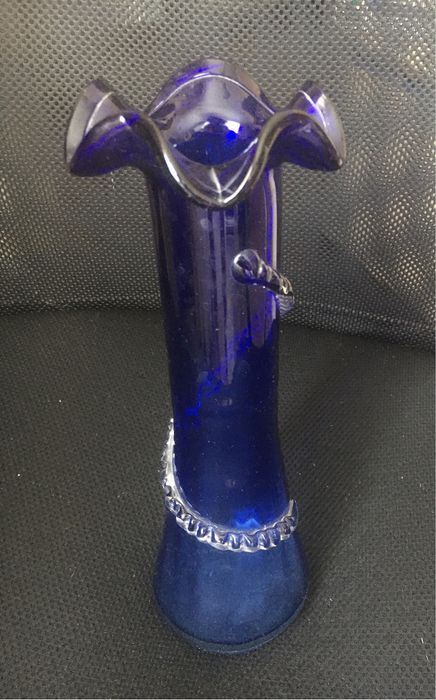 Ваза скляна, висота 28 см