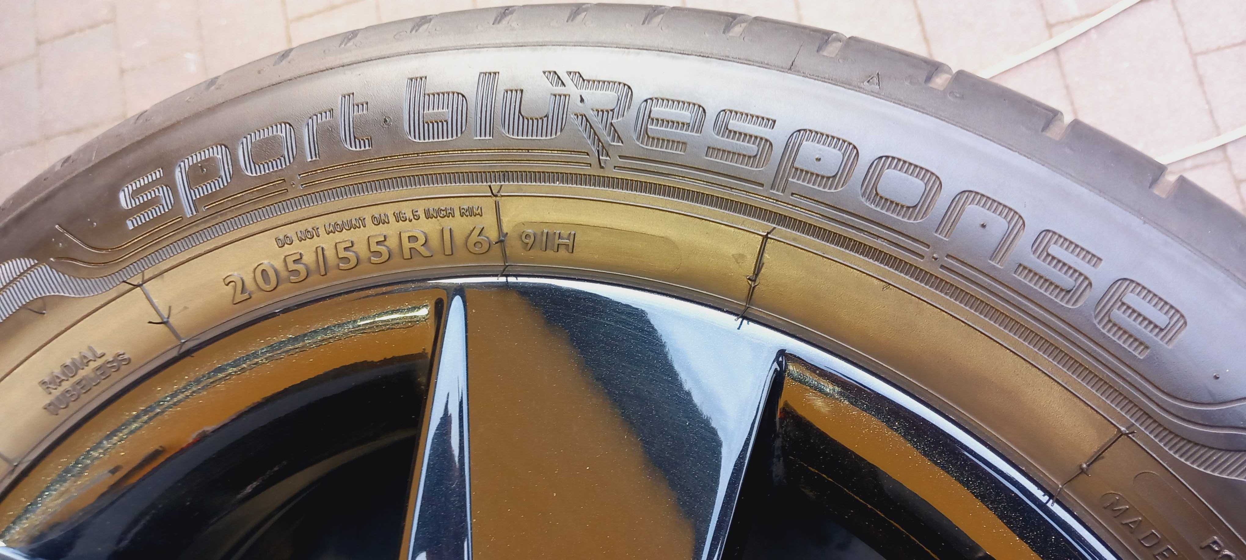 Opony letnie Premium 4x DUNLOP 205/55R16 91H, 2022r. stan bdb